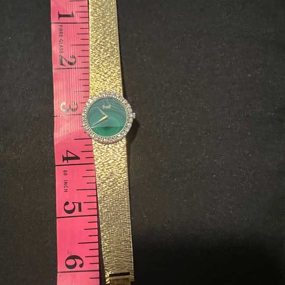 Rare Vintage Piaget Green Dial Ladies Diamond Watch - Picture 5 of 14